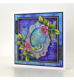 Cosmic Shimmer -  08-9001-CS - Faded Flourish Stencil