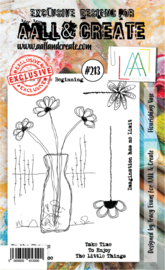 AALL & Create A6 clear stamp #213 -Flourishing vase             