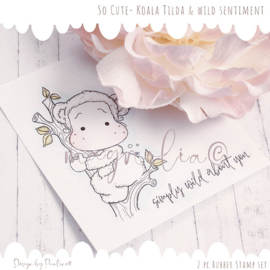 Magnolia - CC22 Koala Tilda and Simply wild about you {Rubber Stamp}