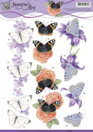3D Knipvel - Jeanine's Art - Butterfly CD10931