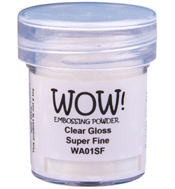 Wow! - WA01SF - Embossing Powder - Super Fine - Clear - Clear Gloss