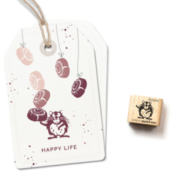 Cats on Appletrees - 27920 - Ministempel - Hamster Roland
