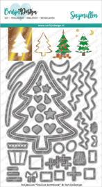 Carlijn design - CDSN-0113 - Snijmallen Outline kerstboom