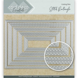 Card Deco Essentials Cutting Dies Stitch Rectangle - CDECD0029