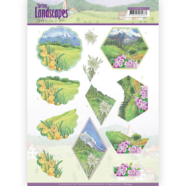 3D knipvel - Jeanine's Art - Spring Landscapes - Mountains CD11293