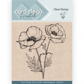 Card Deco  Essentials - CDECS136 - Clear Stamps - Poppy