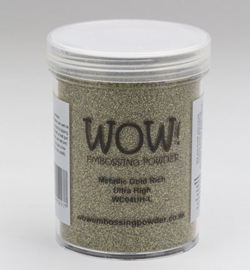 Wow! - WC04UHL - 160 ml - Embossing Powder - Ultra High - Metallic Colours - Gold Rich - 160ml