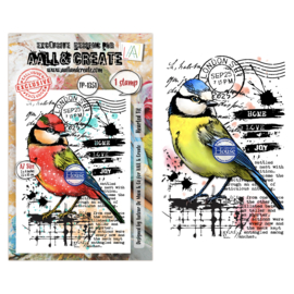 AALL & Create - TP-1351 - A7 Stamp Set - Hearted Tit