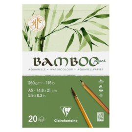 Clairefontaine Bloc collé 20F Bamboo 250g A5