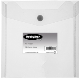 Hobbygros File Folder 15x15 cm (4 pcs)