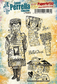 Paperartsy -  Lynne Perrella LPC072 (A5 set, cling-foam trimmed)