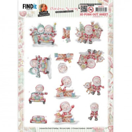 3D Push-Out - Yvonne Creations - Christmas Scenery - Santa - SB10815