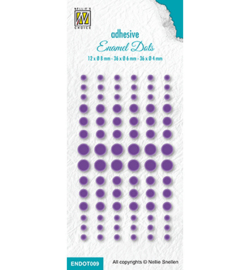 Nellie choice Enamel dots - Purple - ENDOT009