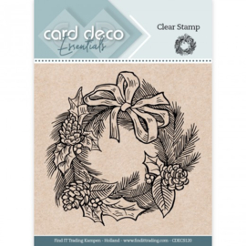 Card Deco Essentials - CDECS120 - Clear Stamps - Christmas Wreath