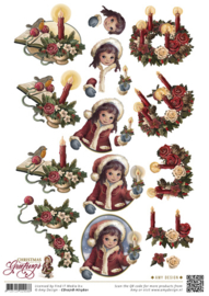 3D Knipvel - Amy Design - Christmas Greetings - KerstkaarsenCD10718