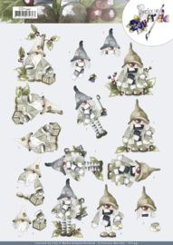 3D Knipvel - CD11441 -  Precious Marieke - Christmas Gnomes