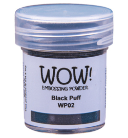 Wow! - WP02 - Embossing Powder - Opaque - Puff Colours - Black