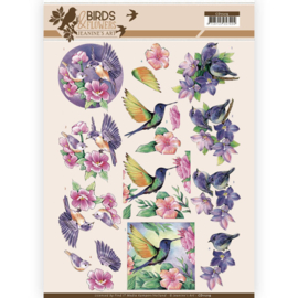 3D Knipvel - Jeanine's Art - Birds and Flowers - Tropical birds CD11219