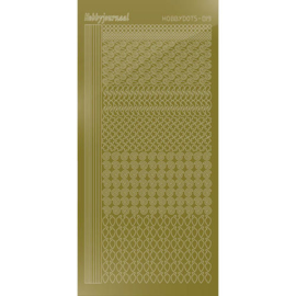 Hobbydots sticker - Mirror Gold