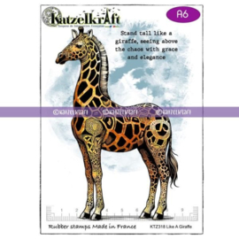Katzelkraft - Like A Giraffe - Unmounted Rubber Stamp - KTZ318