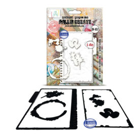 AALL & Create - DI-107 - Die-Cutting Die Set - Spilled Feelings
