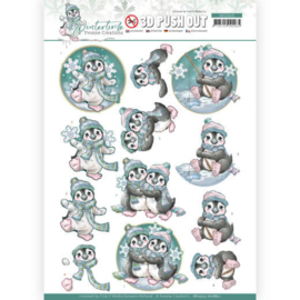 3D Push Out - Yvonne Creations - Winter Time - Penguin SB10505