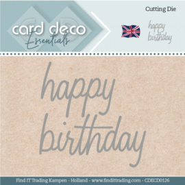 Card Deco Essentials - Dies - Happy Birthday - CDECD0126