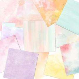 LaCreativ - Designpapier - Pastellzauber - Paper Pack 6x6 - 24 vellen dubbelzijdig
