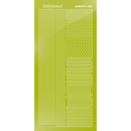 Hobbydots sticker - Mirror - Leaf Green - STDM02N