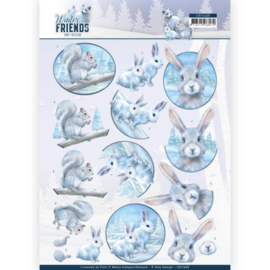 3D Knipvel - Amy Design - Winter Friends - Arctic Friends