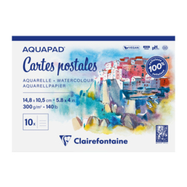 Clairefontaine aquarelblok postkaarten 300g 20st