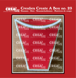 Crealies - Create A Box stansen no. 23, Staande Kussendoos