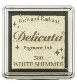 Delicata White Shimmer Small inkpad DE-SML-380