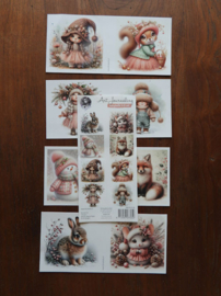 Fairybells 3-D setje Kerst roze - 99079/018