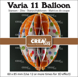 Crealies - Varia stansen no. 11, 3D ballon