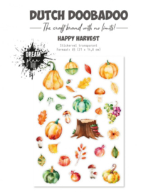 Dutch Doobadoo - Dutch Sticker Wild Happy Harvest A5 Transparant - 491.201.004