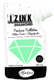 IZINK Diamond glitterverf/pasta - 80 ml - Lichtgroen - 80831