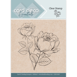 Card Deco Essentials -CDECS085 - Clear Stamps - Rose