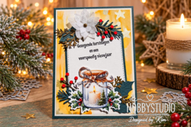 Workshop Kerstkaart 2 oktober – werken met verf, stencil & stansen