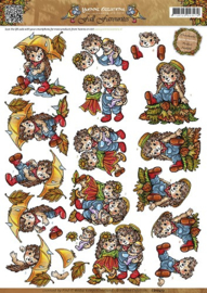 3D Knipvel - Yvonne Creations - Fall Favourites - Egeltjes CD10413