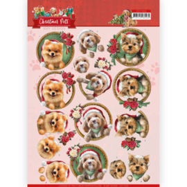 Amy Design -  3D Knipvel - Christmas Pets - Christmas dogs CD11529