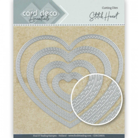 Card Deco Essentials Cutting Dies Stitch Heart - CDECD0031