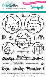 Carlijn design - CDST-0090 - Stempel Kerstballen