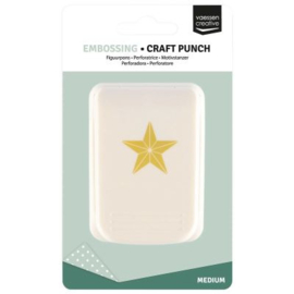 Vaessen Creative  Embossing Figuurpons Ster Medium 3,5x3,4cm