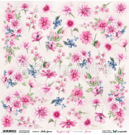 Scrap And Me - Bright & Soft Flowers - knipvel - 30.5x30.5