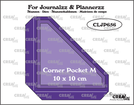 Crealies - Corner Pocket M + 2 extra lagen