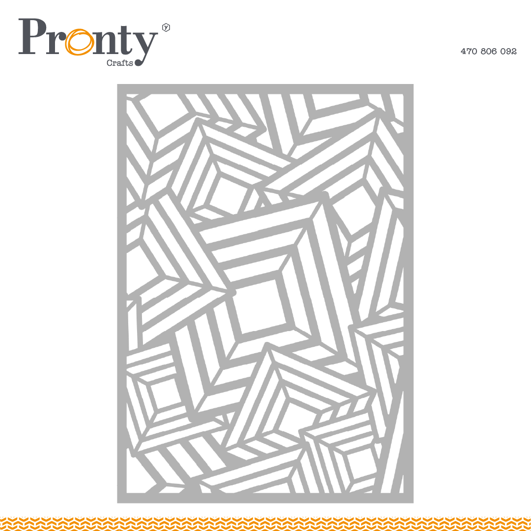 Pronty crafts Mask stencil Retro Cubes A5