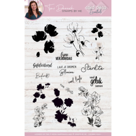 Card Deco Essentials - Stamps by Me - Clear Stamps A5 - Poppies - CDESBM10005