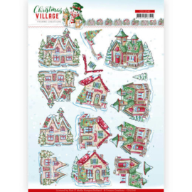 3D cutting sheet - Yvonne Creations - Christmas Village - Christmas Houses