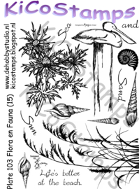 Kicostamps plate 103 Flora en fauna (A5)